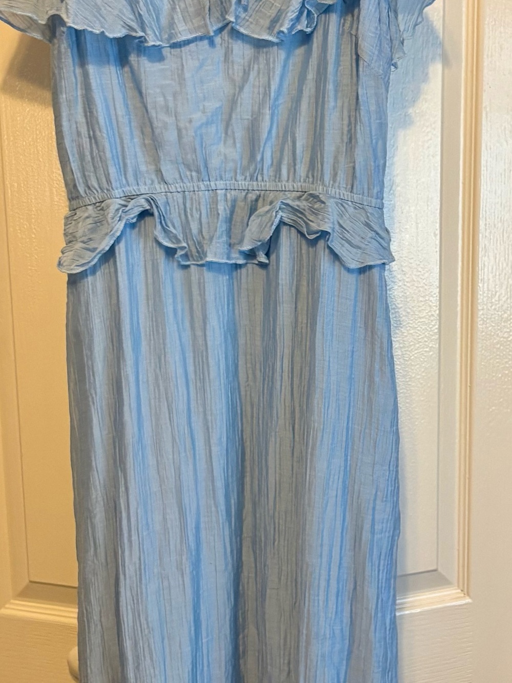 Light Blue Ruffle Dress